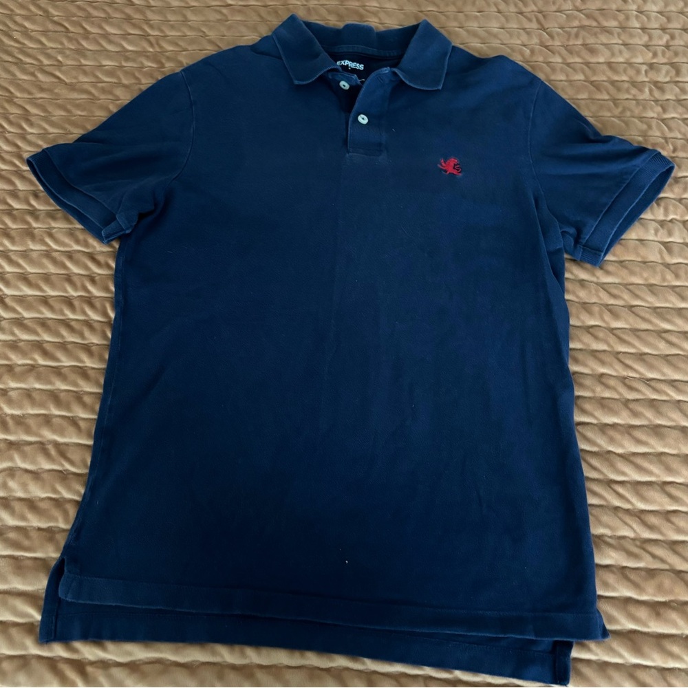 Express Navy Blue Polo Shirt